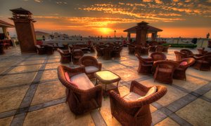 Hotel roof Patio in Egypt.